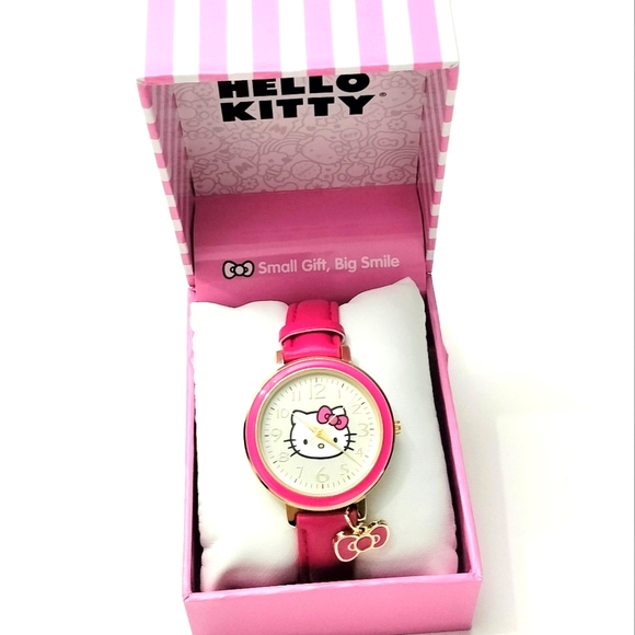 Hello Kitty Sanrio Watch Pink with Charm, New in Box. - Picture 1 of 7